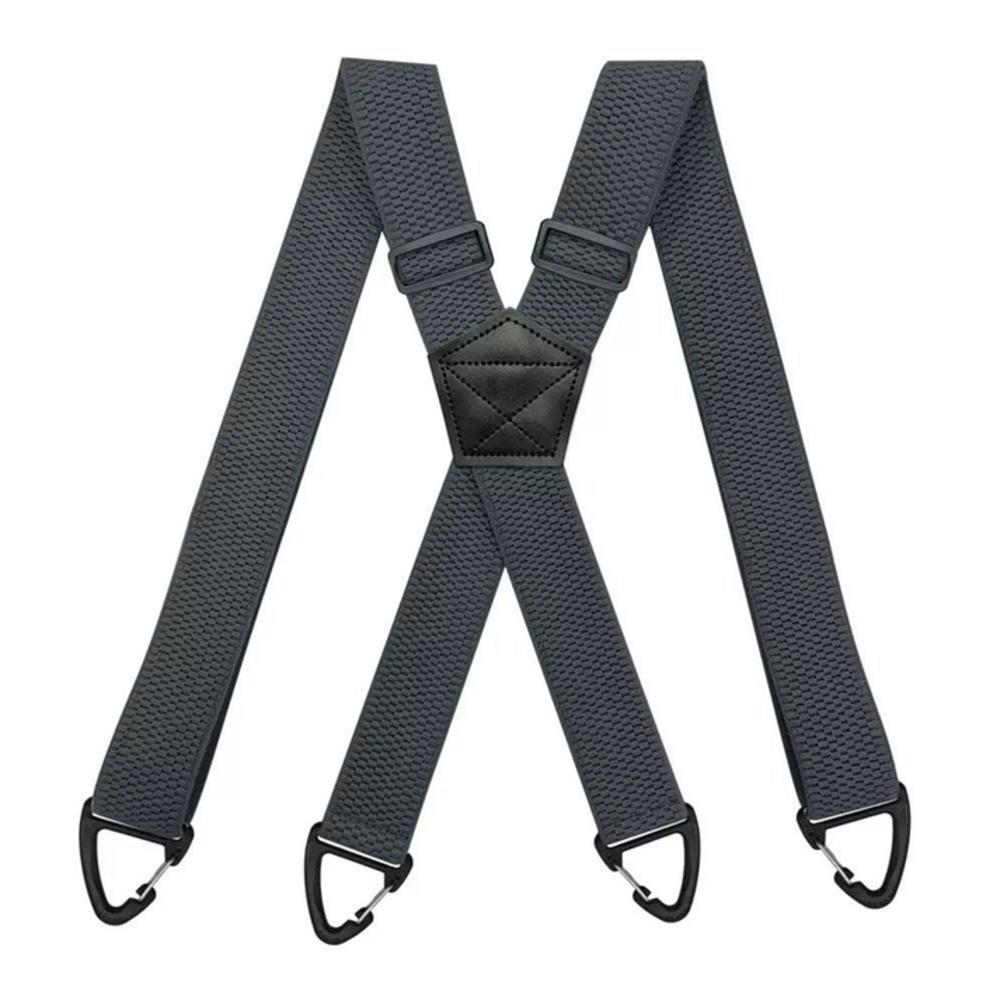 Men's Adjustable Suspenders - X-Back / Y-Back Styles with Hook Clips