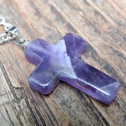 Handmade Crystal Cross Healing Heart