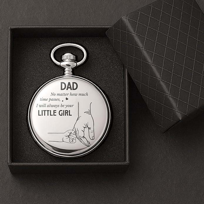 Luxury Vintage Pocket Watch For Dad - I Will Always Be Your Little Girl