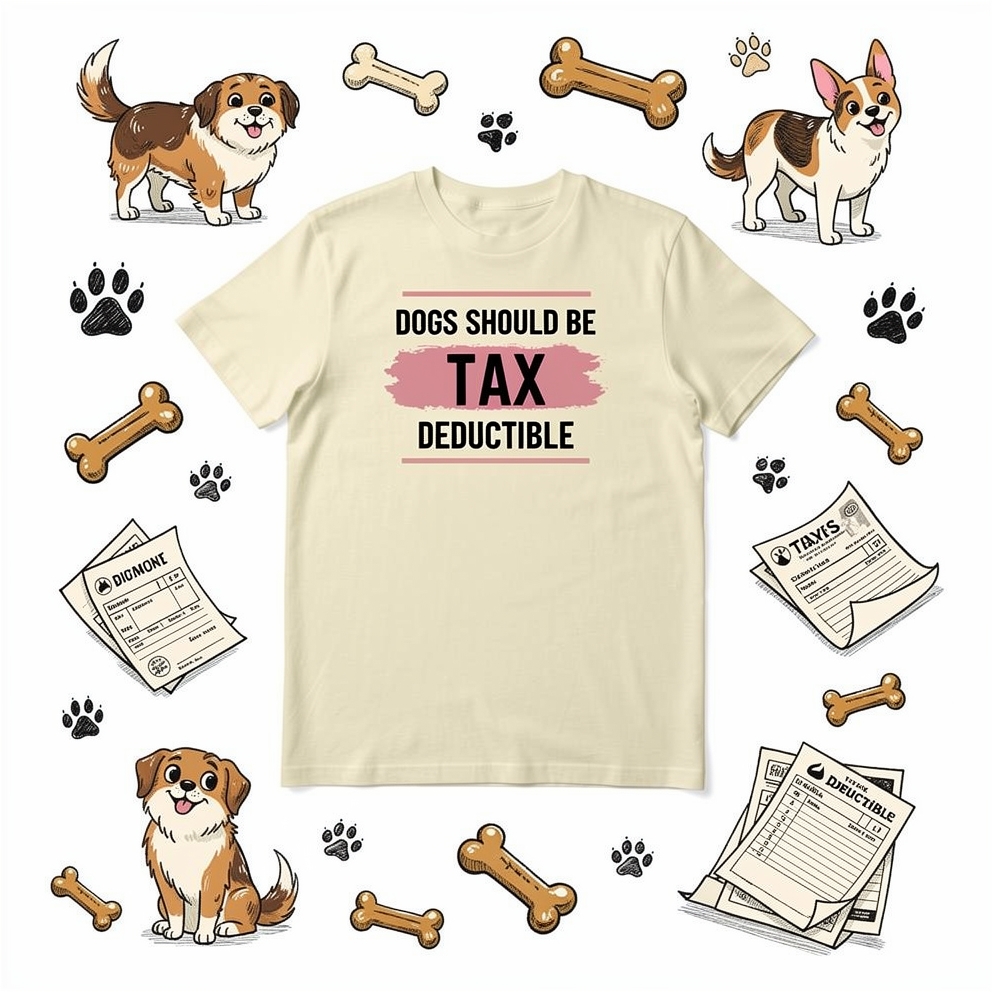 Dogs Should Be Tax Deductible - Funny Dog Lover T-Shirt