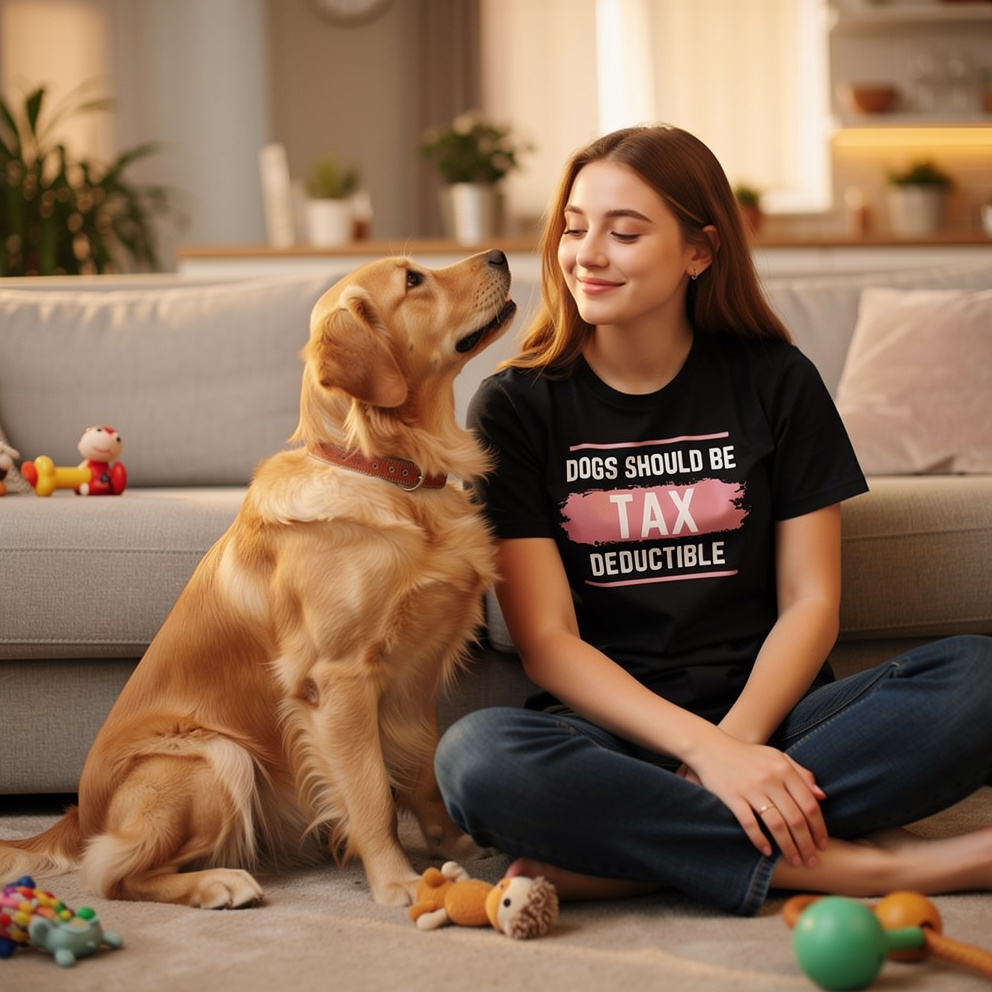 Dogs Should Be Tax Deductible - Funny Dog Lover T-Shirt
