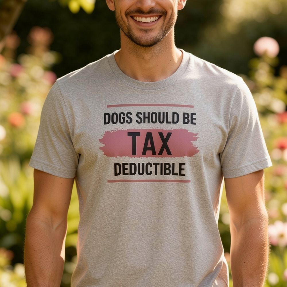 Dogs Should Be Tax Deductible - Funny Dog Lover T-Shirt