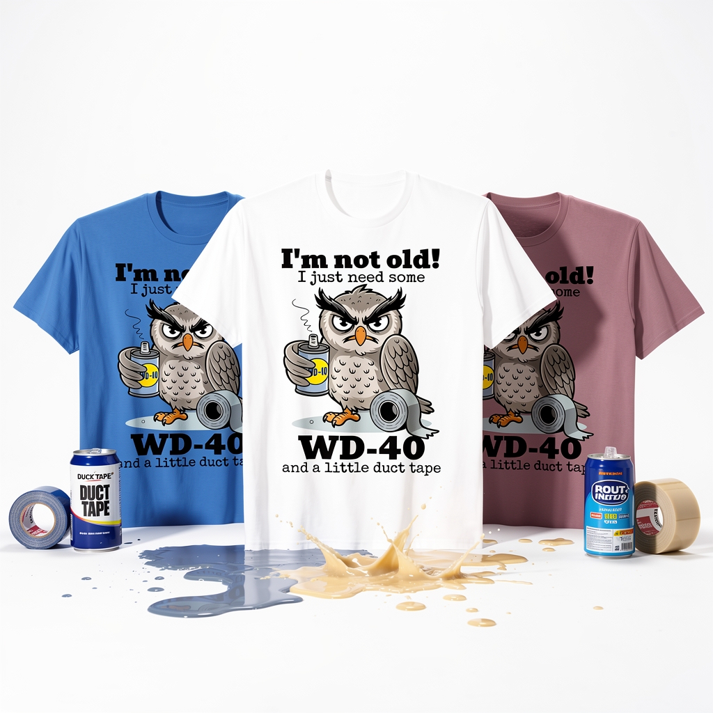 "I'm Not Old" – WD-40 Funny Owl T-Shirt