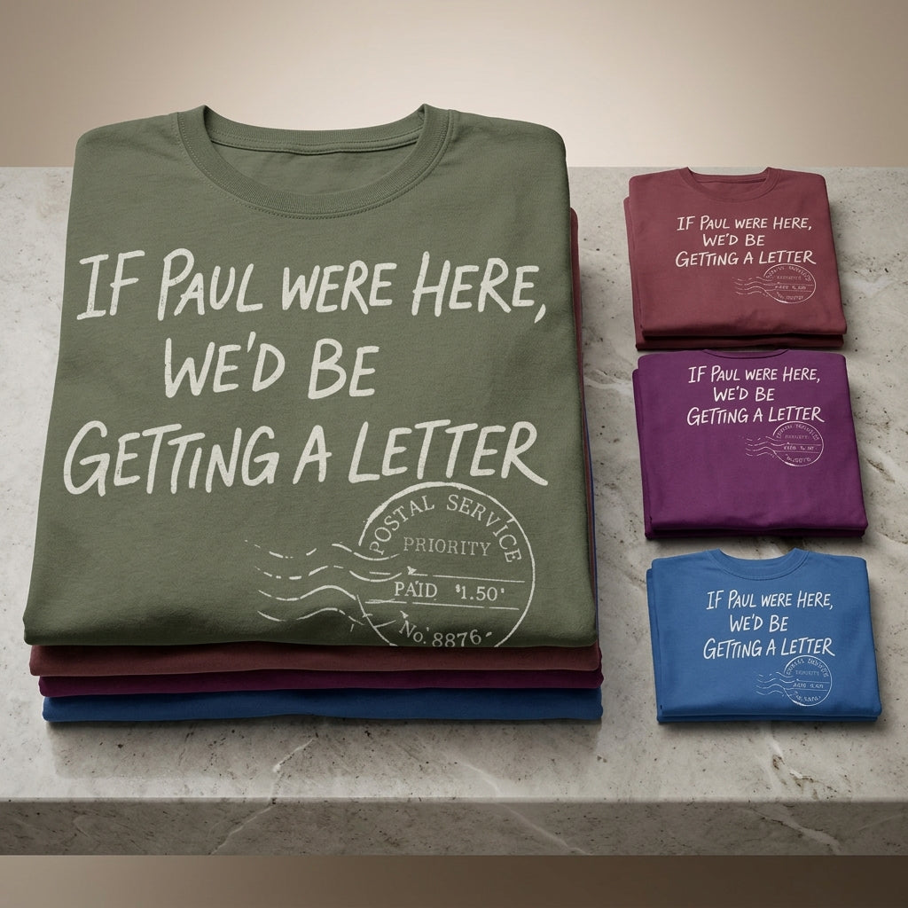If Paul Were Here We’d Be Getting A Letter - Funny T-Shirt
