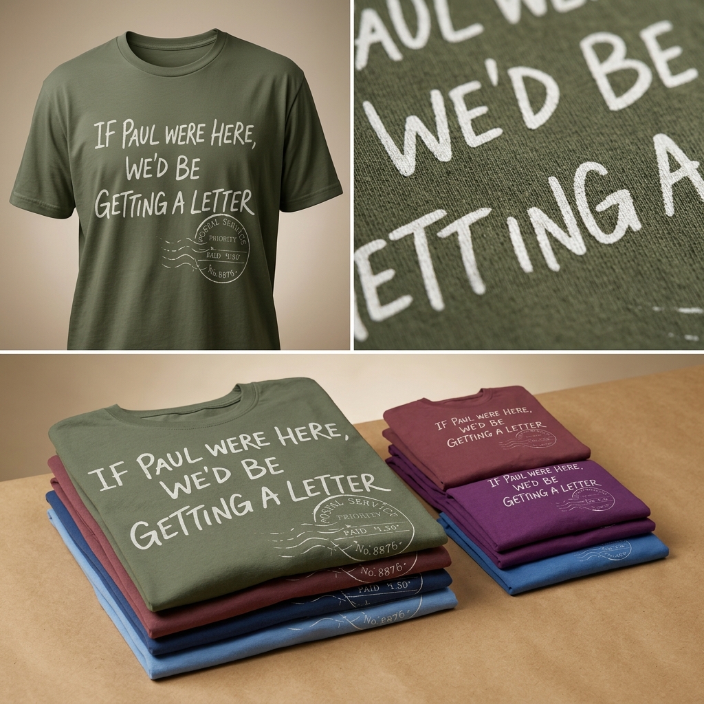 If Paul Were Here We’d Be Getting A Letter - Funny T-Shirt