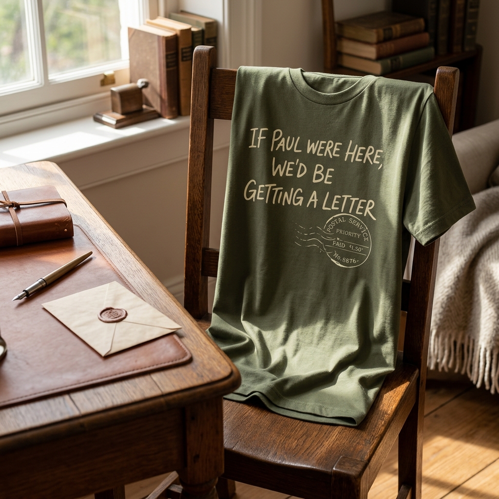 If Paul Were Here We’d Be Getting A Letter - Funny T-Shirt