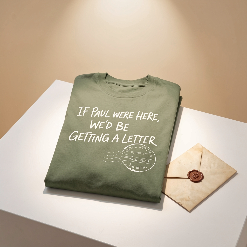If Paul Were Here We’d Be Getting A Letter - Funny T-Shirt