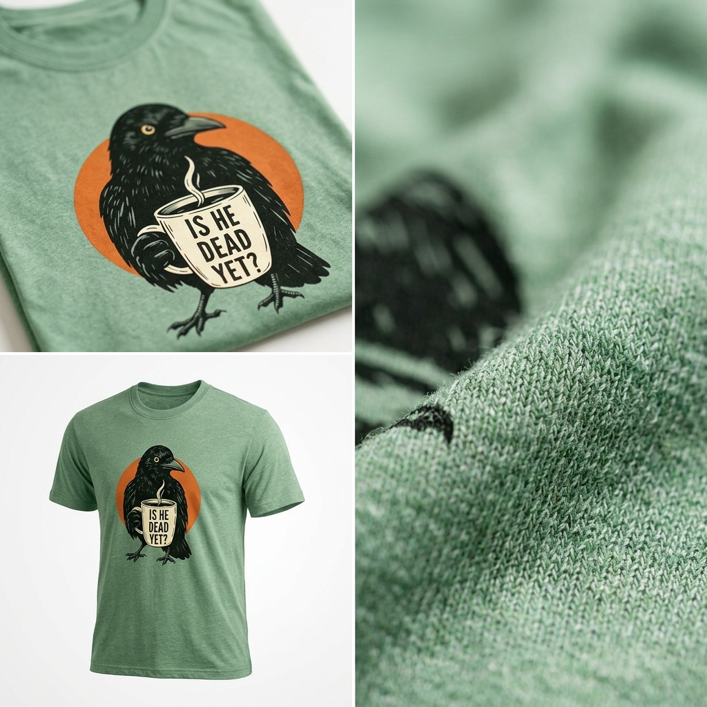 Funny Dark Humor Crow T-shirt