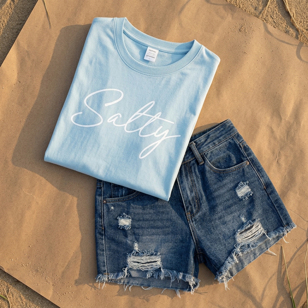 Salty Beach Girl Tee - Ocean Lover Shirt
