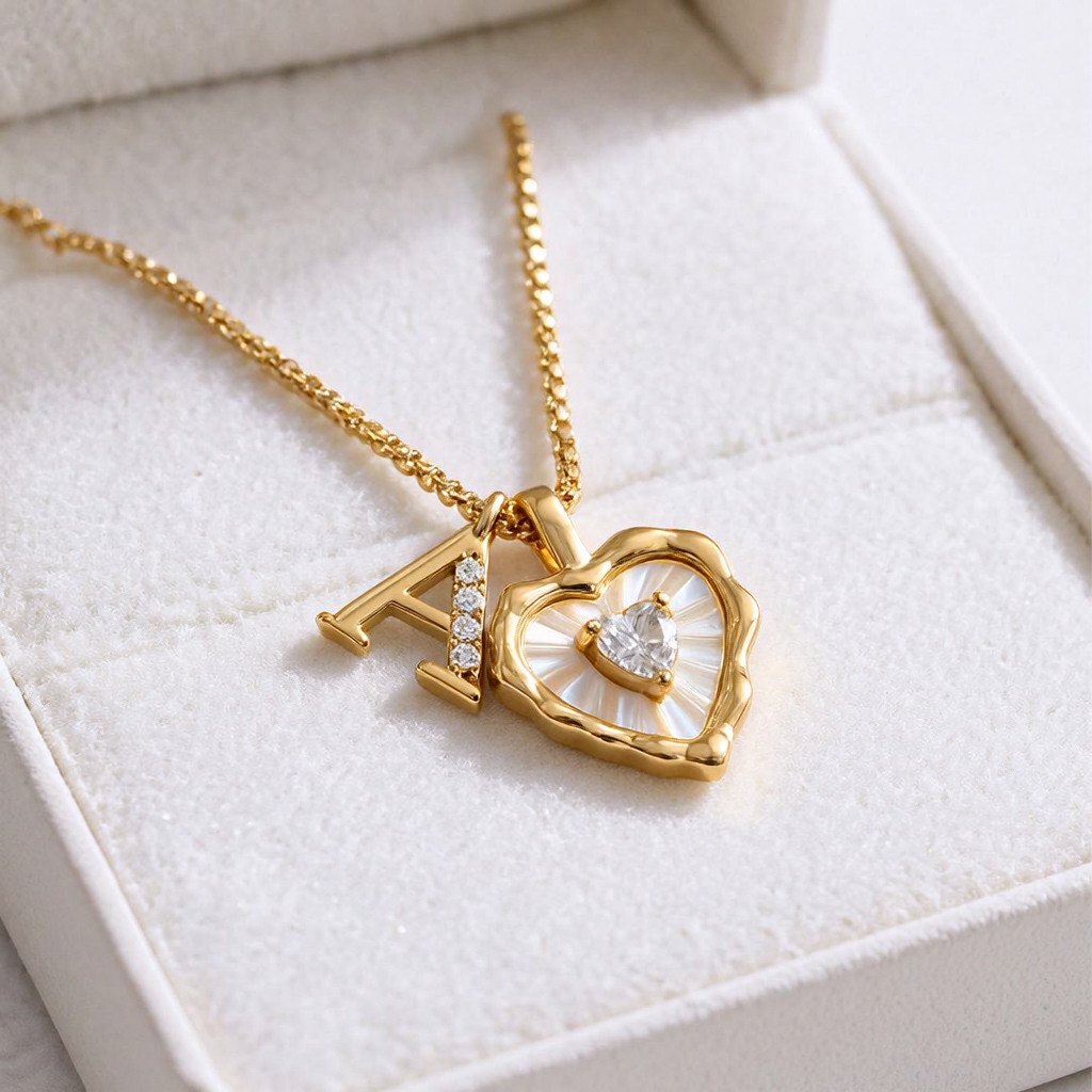 Initial Heart Necklace