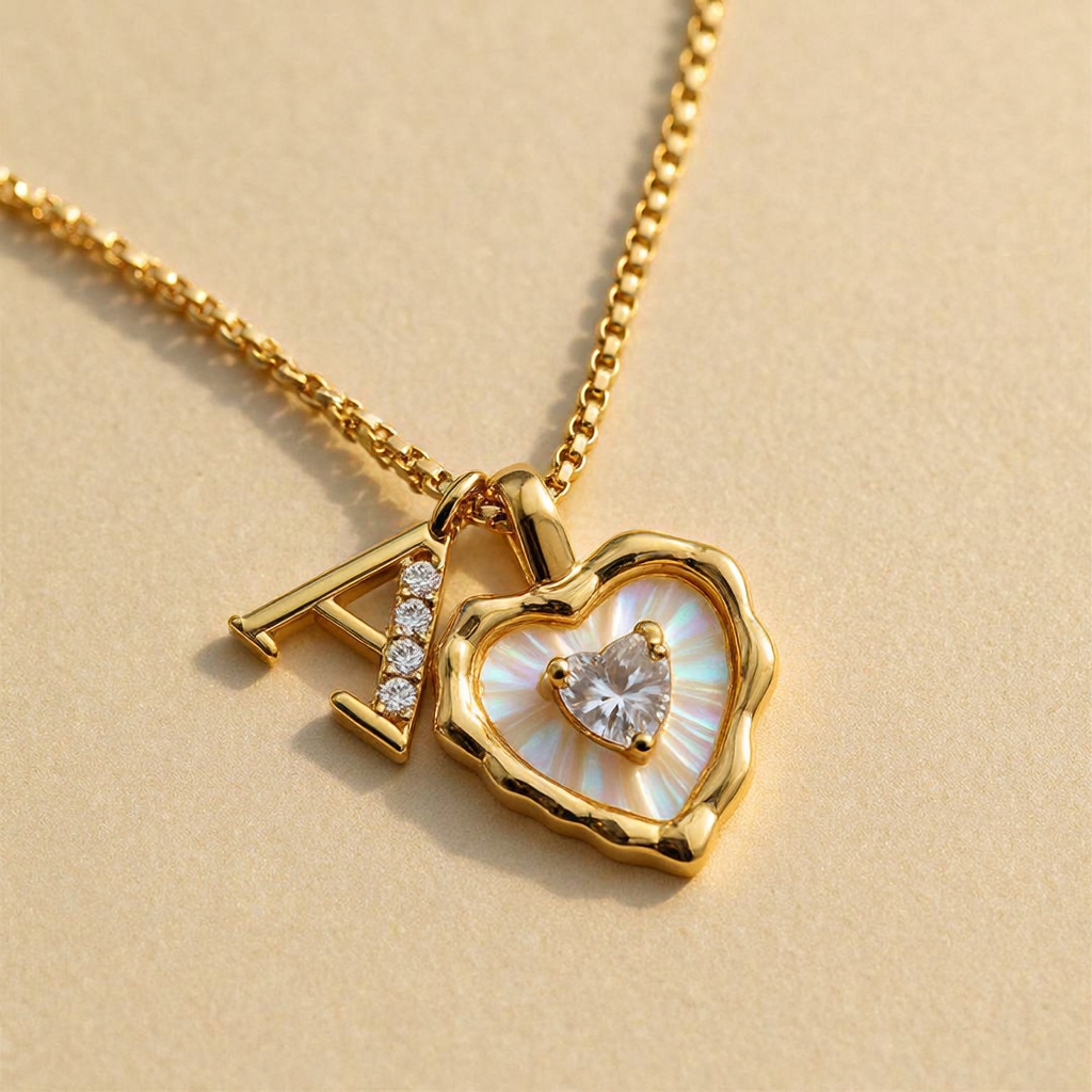 Initial Heart Necklace