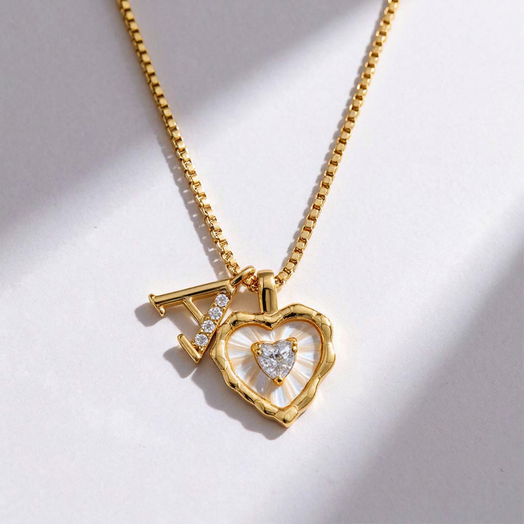 Initial Heart Necklace