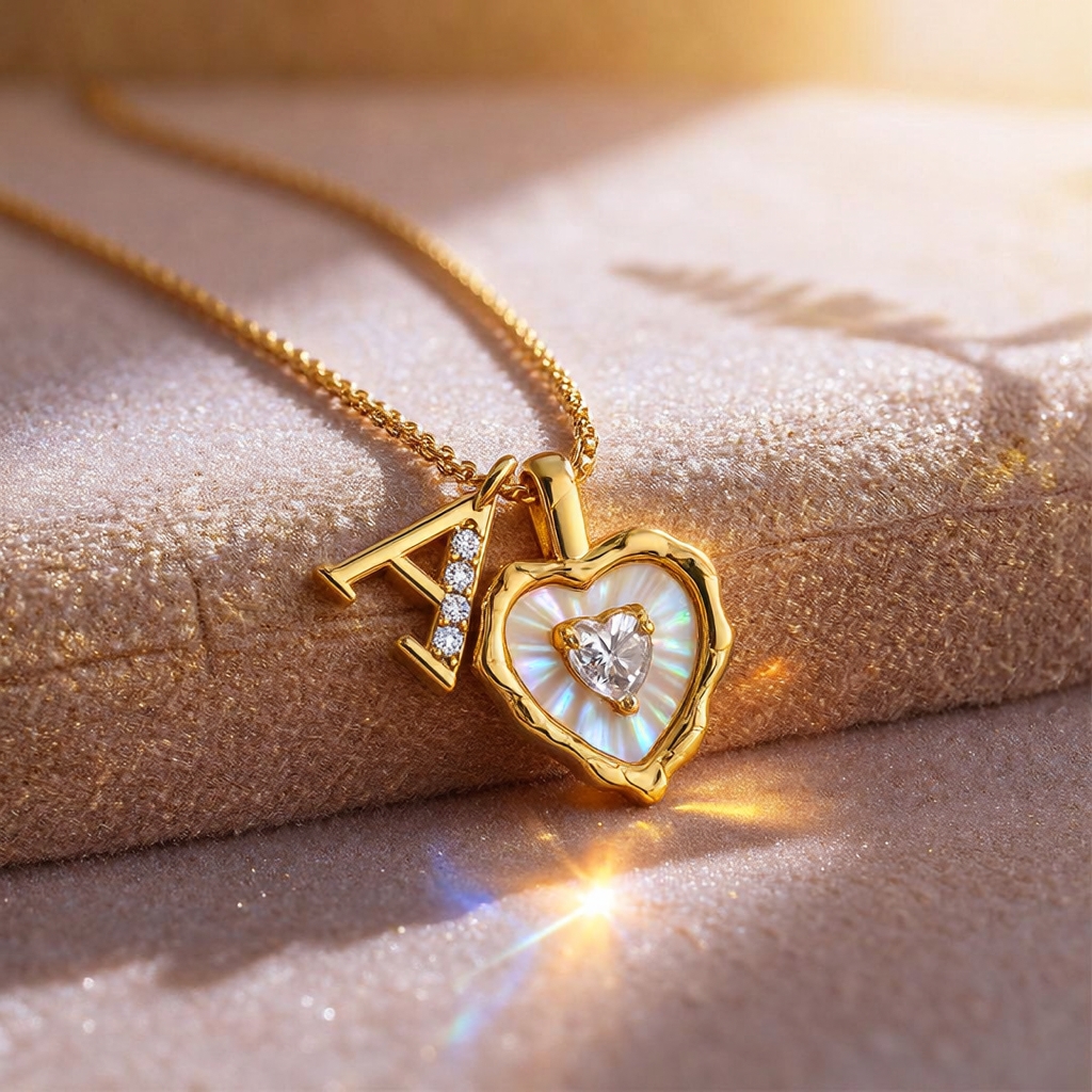 Initial Heart Necklace