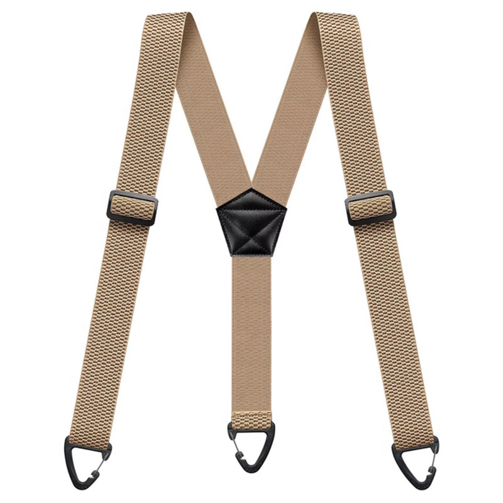 Men's Adjustable Suspenders - X-Back / Y-Back Styles with Hook Clips