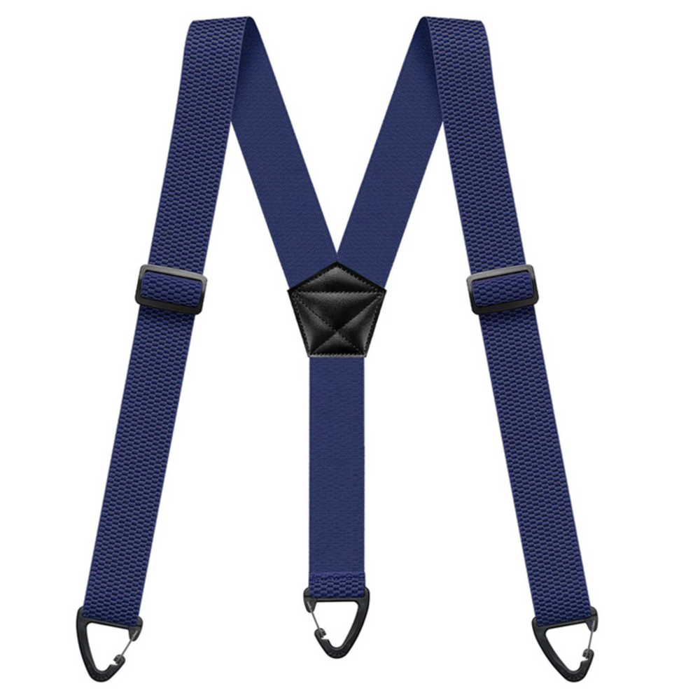Men's Adjustable Suspenders - X-Back / Y-Back Styles with Hook Clips