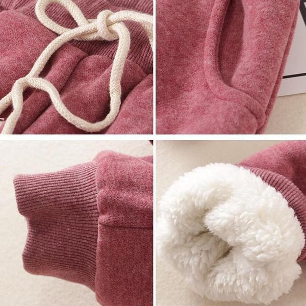 New Warm Solid Cotton Pants