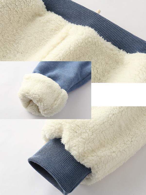 Casual Cotton Round Neck Solid Sweatshirt & Pants