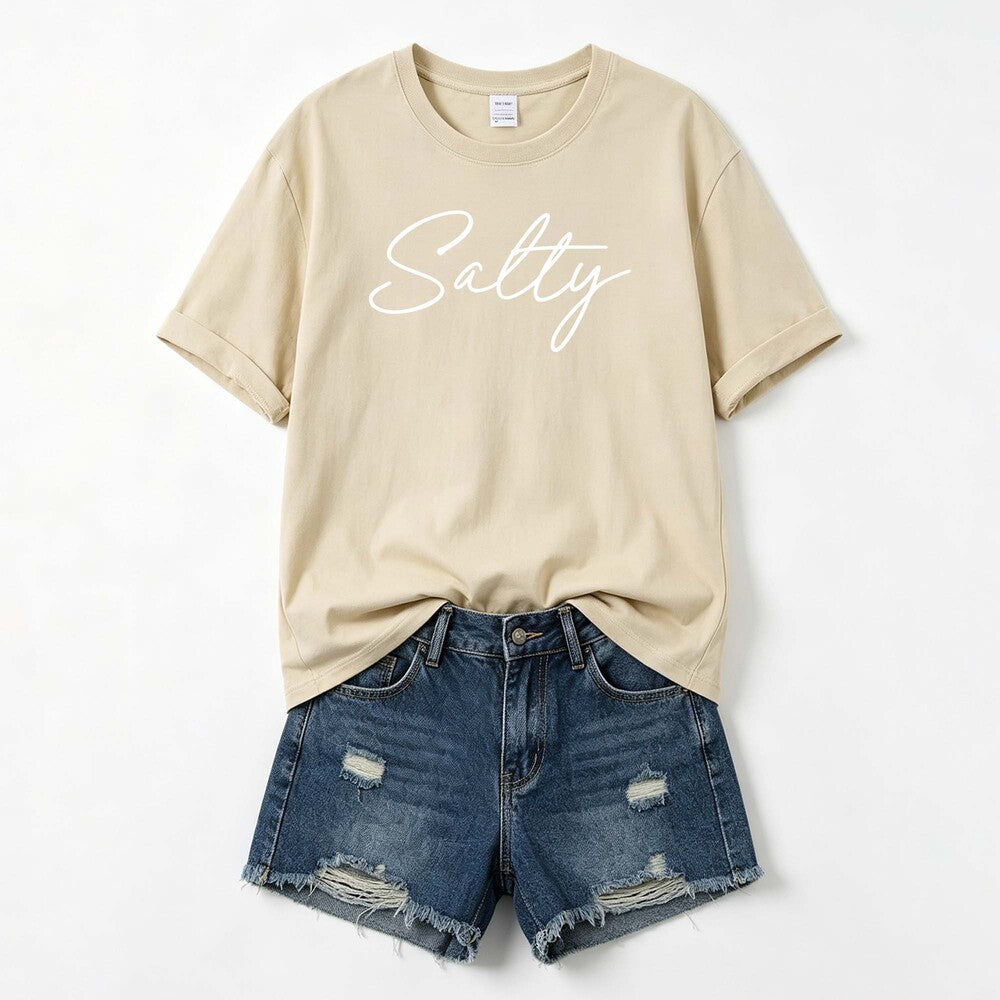 Salty Beach Girl Tee - Ocean Lover Shirt