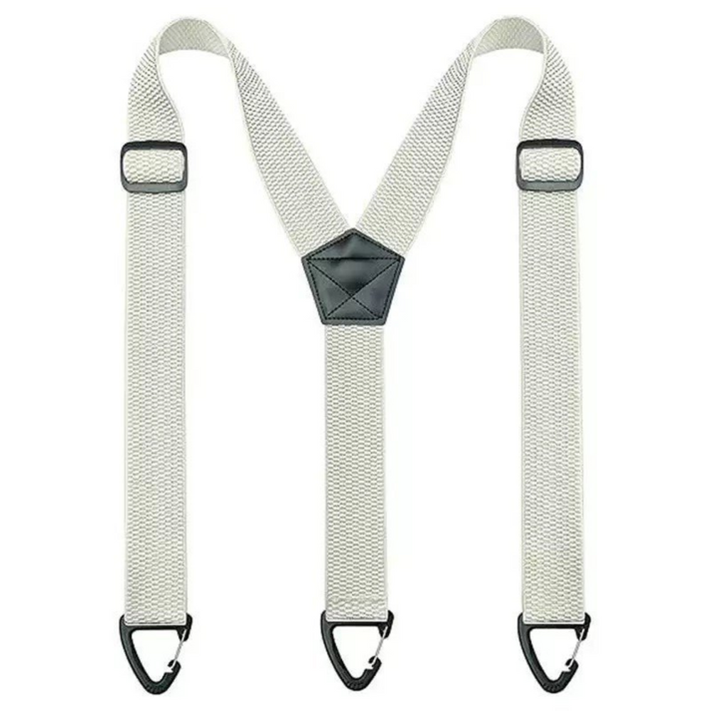 Men's Adjustable Suspenders - X-Back / Y-Back Styles with Hook Clips
