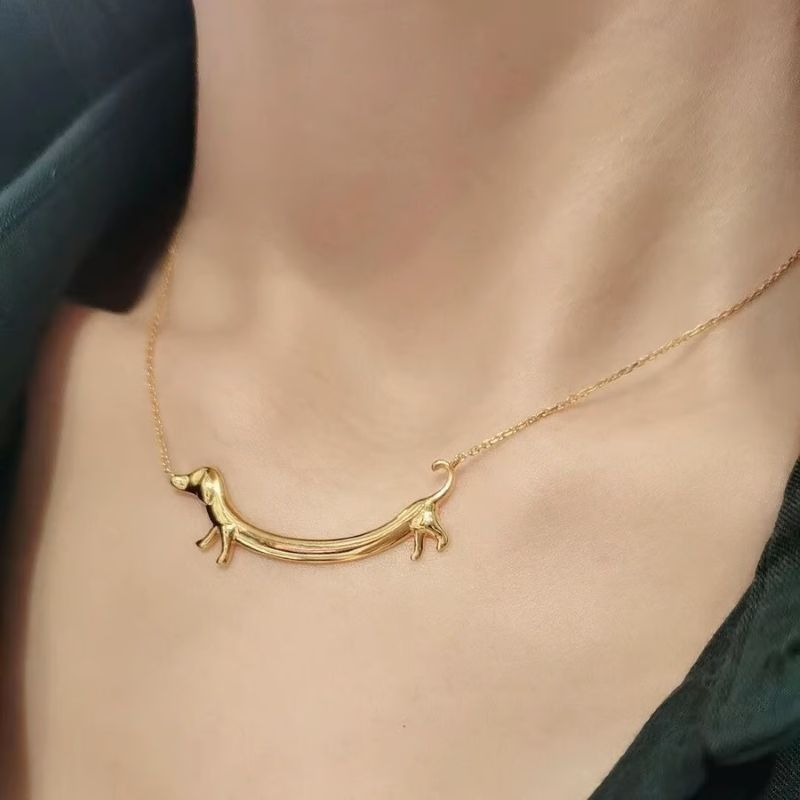 Elegant Dachshund Necklace