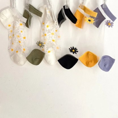 Translucent Daisy Socks