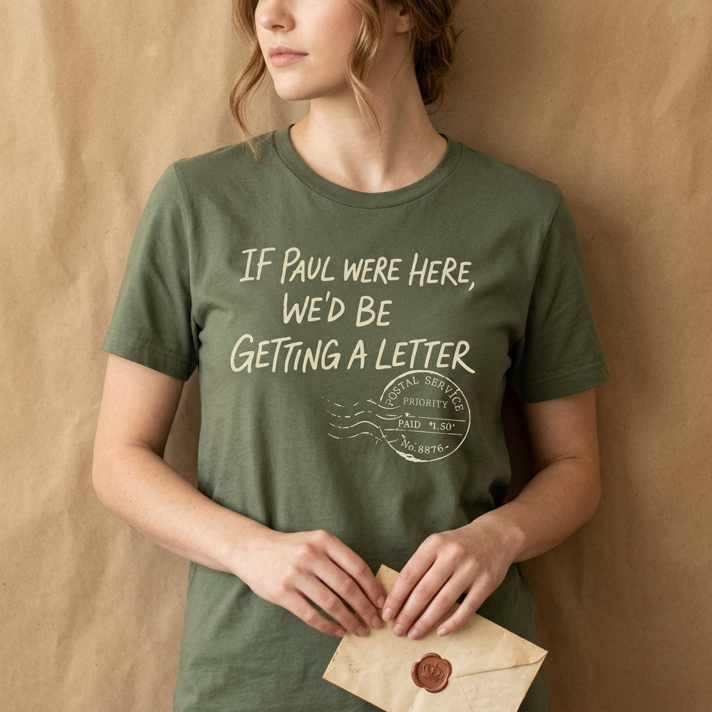 If Paul Were Here We’d Be Getting A Letter - Funny T-Shirt