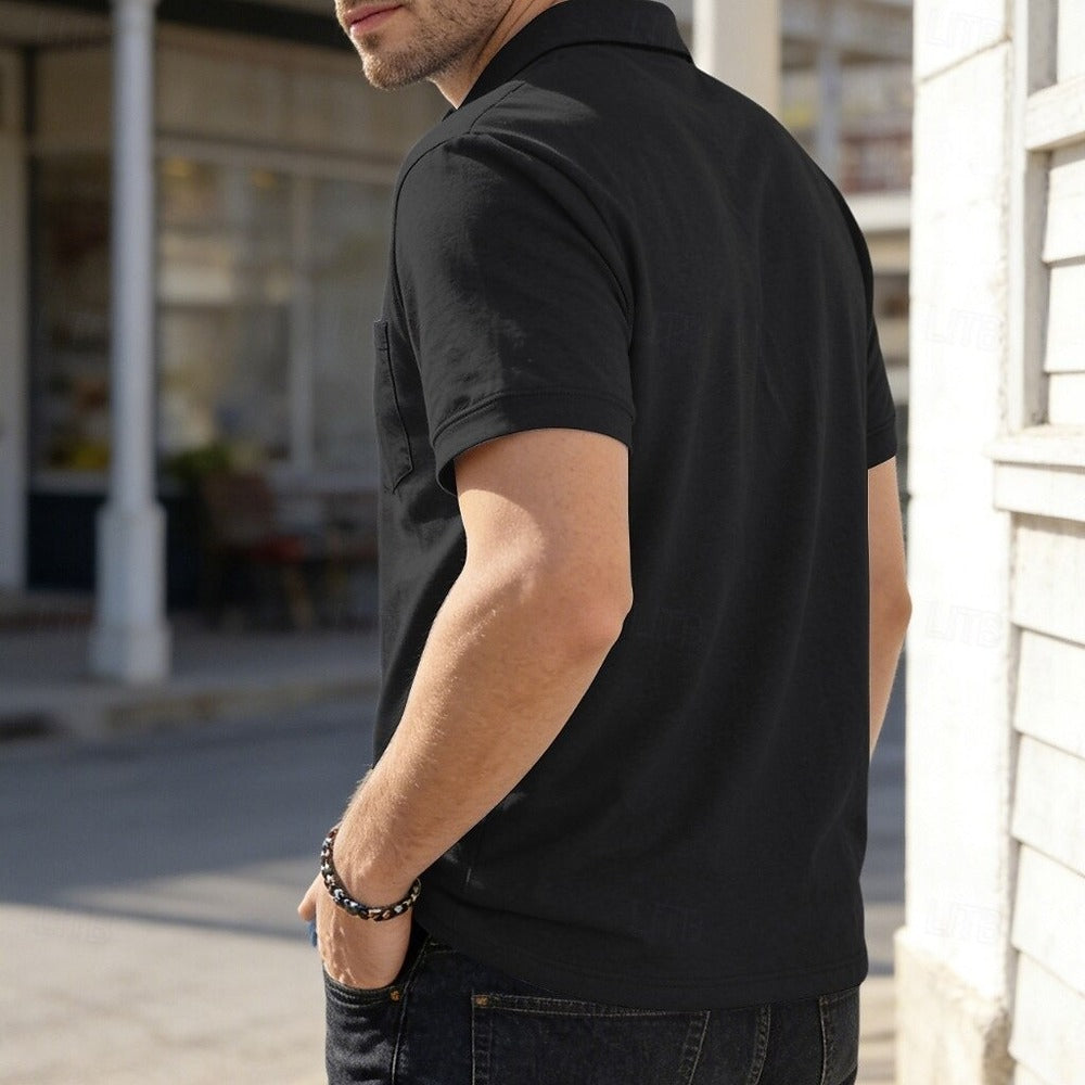 Men's Polo Shirts Casual Vacation Lapel Short Sleeve