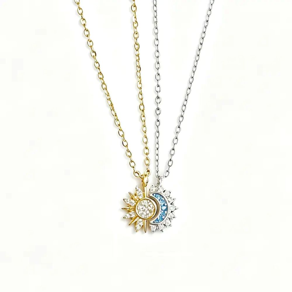 Sun & Moon Matching Bracelet Set - Stackable Celestial Charm Bracelets