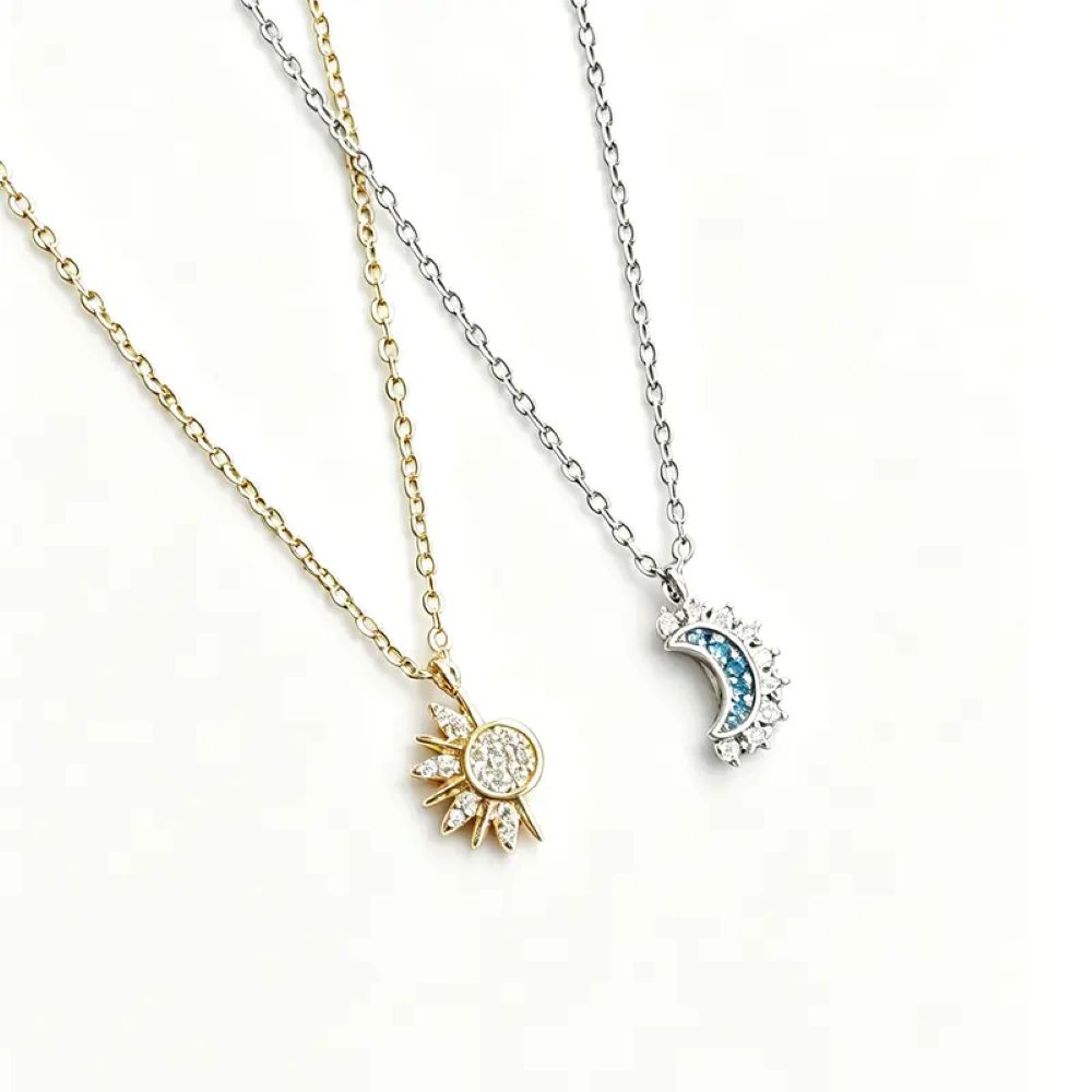 Sun & Moon Matching Bracelet Set - Stackable Celestial Charm Bracelets
