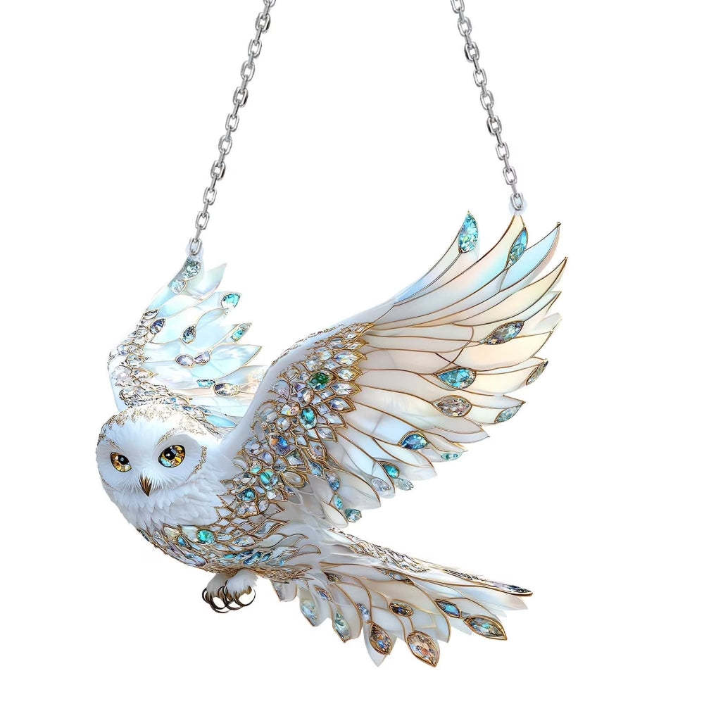 Crystal Bird Stained Art Ornament