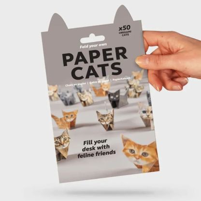 Easy DIY Paper Cats Kit - Guided Lines & Instructions Included
