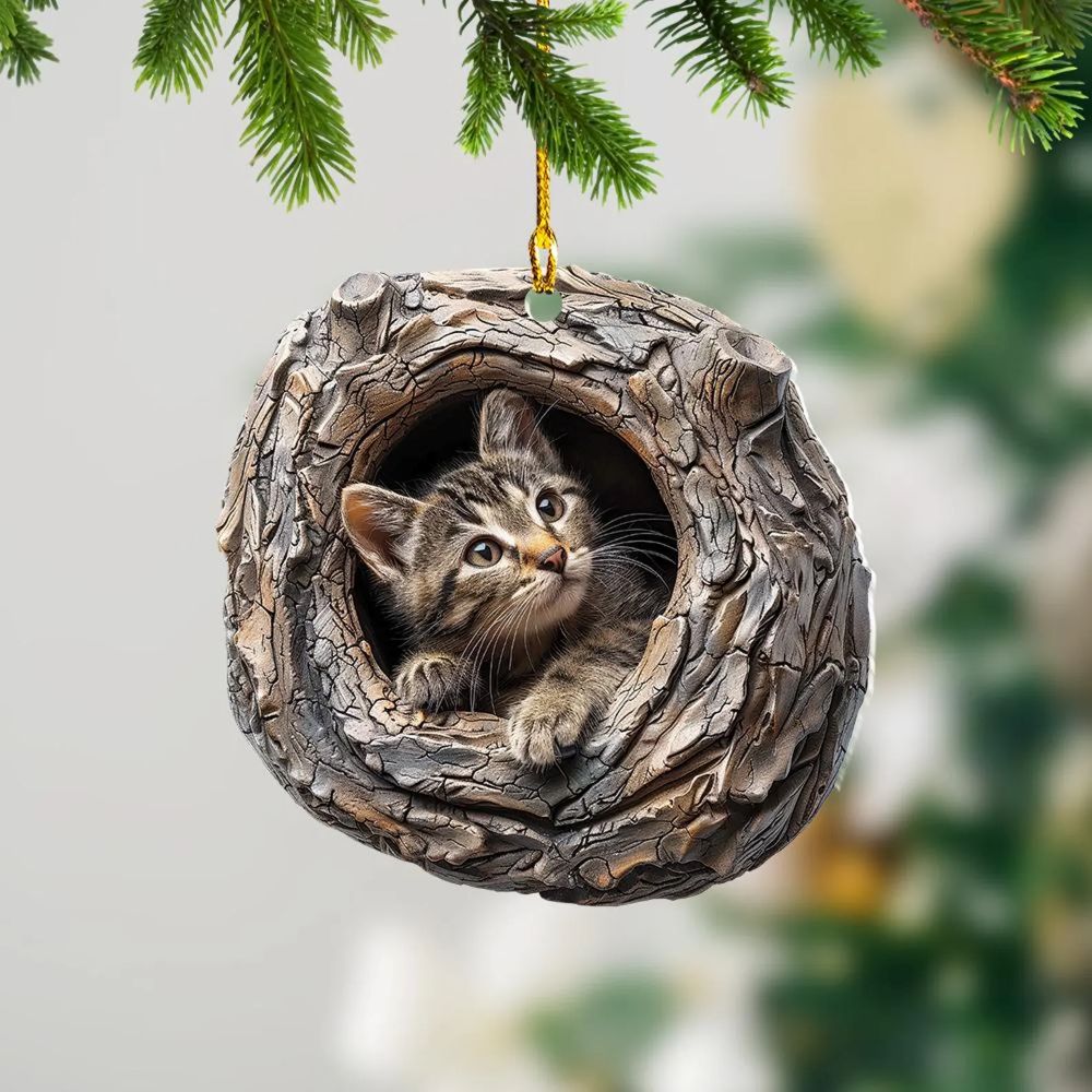 Cat - Animal Christmas Ornament CH053