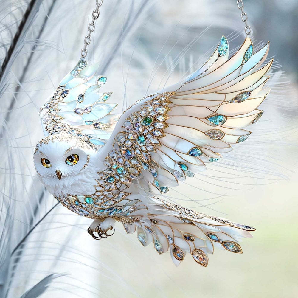 Crystal Bird Stained Art Ornament