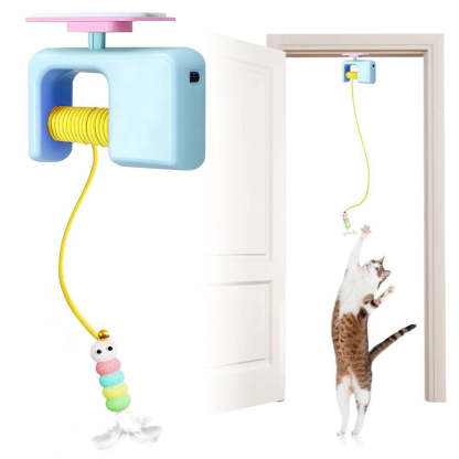 Automatic Electric Cat Teaser Toy With Rising & Falling Motion