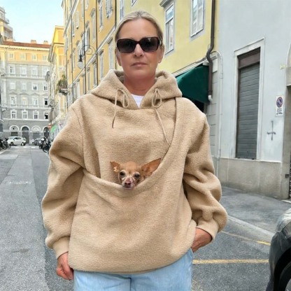 Pet Carrier Kangaroo Hoodie