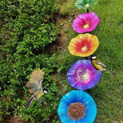 Handmade Metal Flower Garden Stake