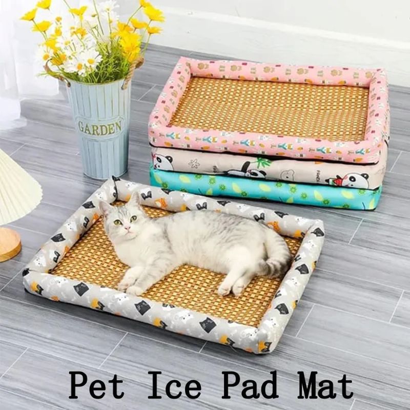 Breathable Rattan Cooling Pet Bed