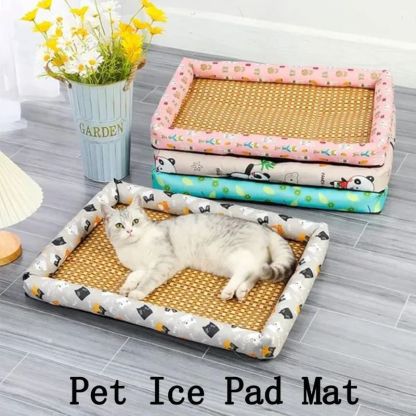 Breathable Rattan Cooling Pet Bed