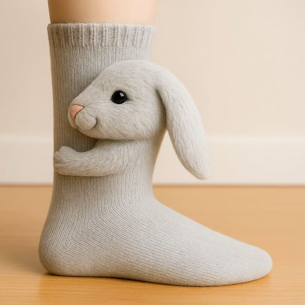3D Knit Animal Socks