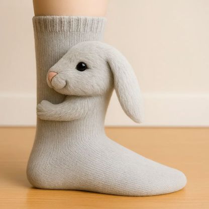 3D Knit Animal Socks