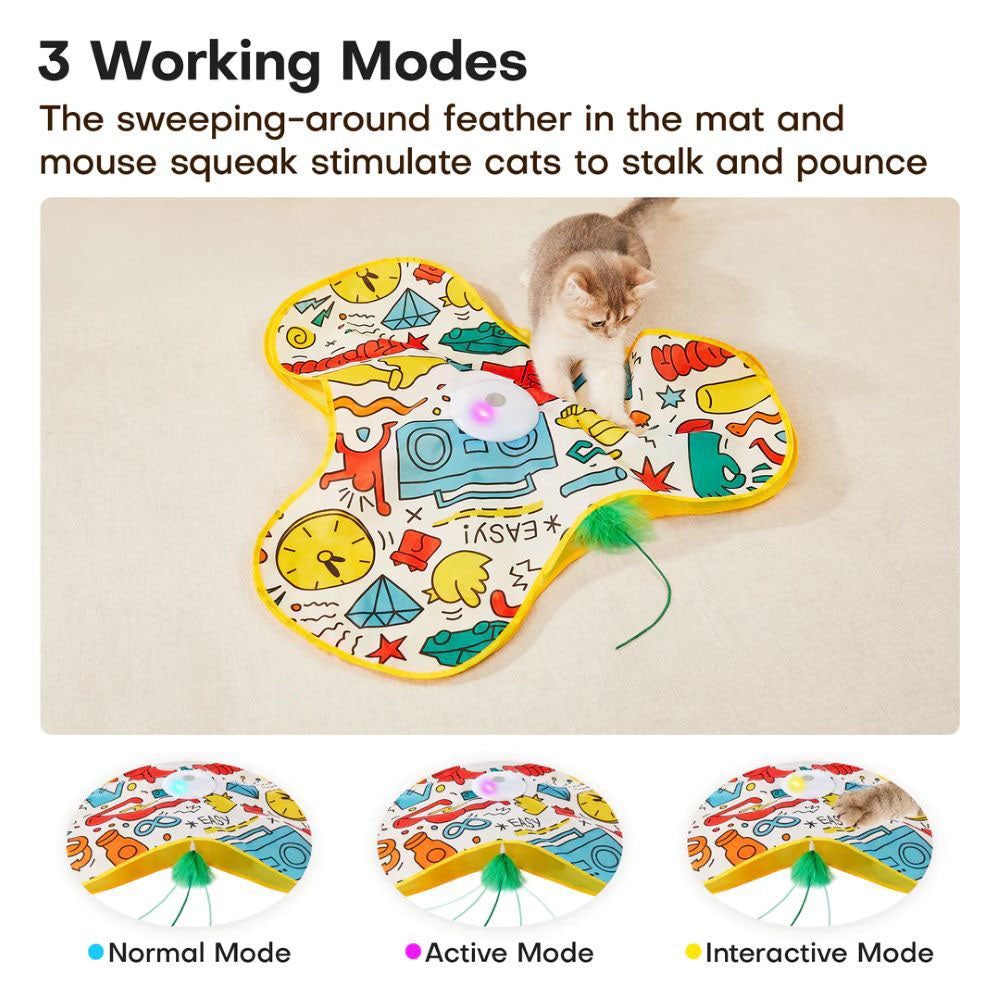 Smart Interactive Cat Hunting Mat – Hide & Seek Play Toy