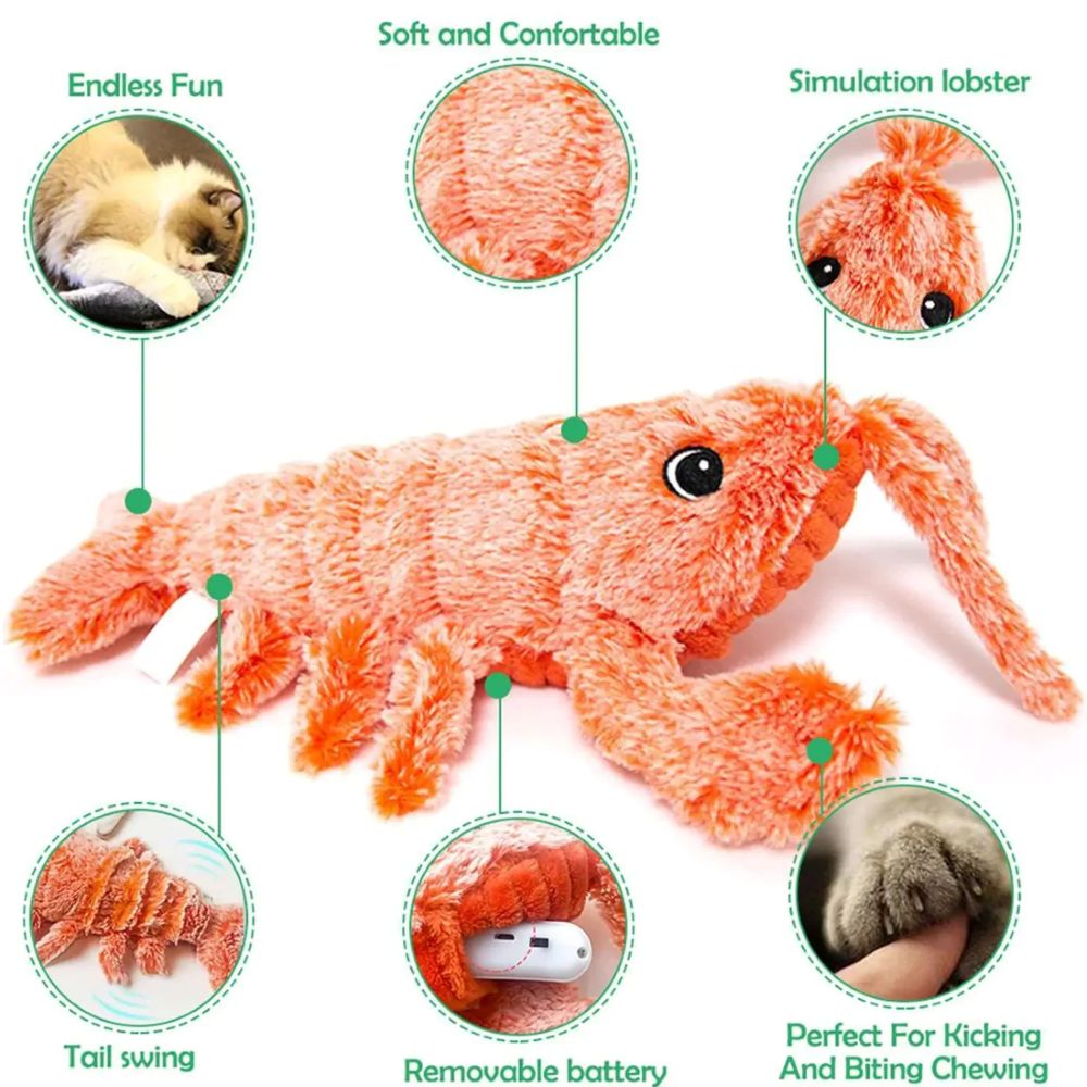 Wiggly Lobster - Interactive Dog Toy