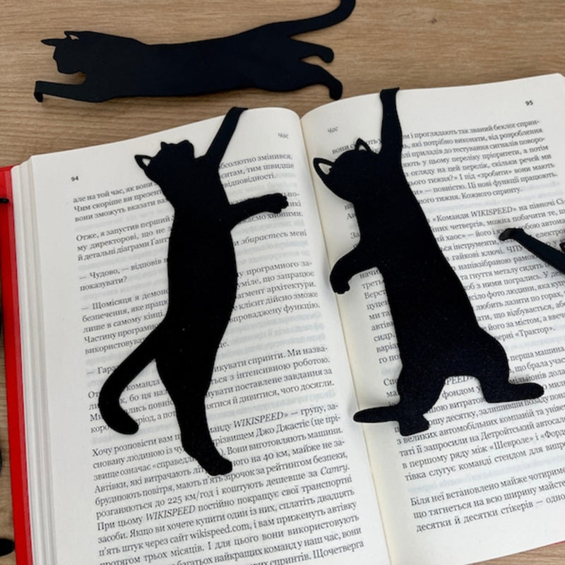 5Pcs Metal Cat bookmark
