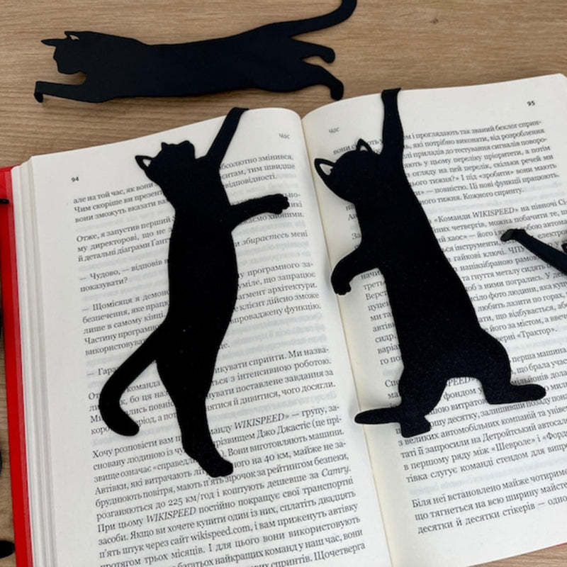 5Pcs Metal Cat bookmark