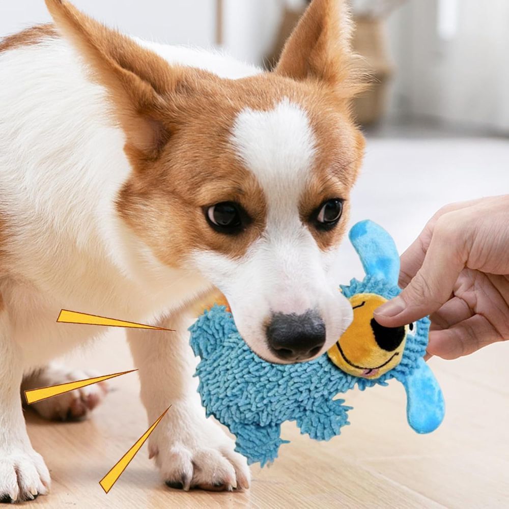Squeaky Dog Tooth Cleaning Plush Toy – Soft Chew & Interactive Play