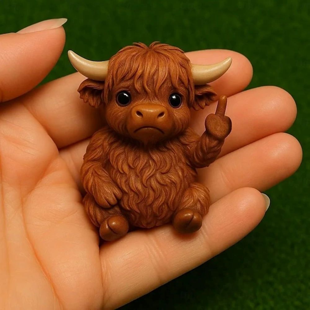 Funny Middle Finger Resin Animals