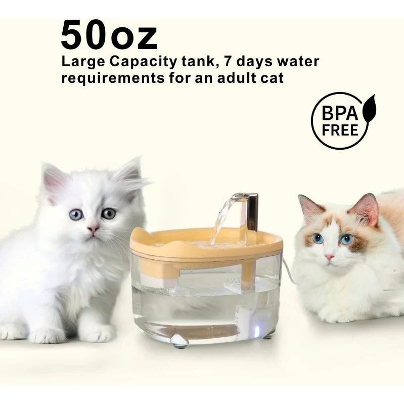 Triple-Filter Pet Water Fountain