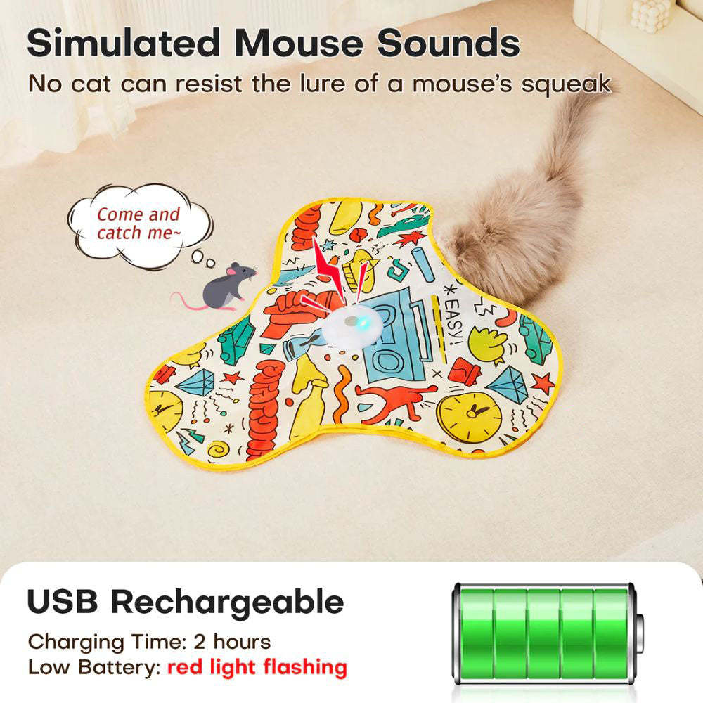 Smart Interactive Cat Hunting Mat – Hide & Seek Play Toy