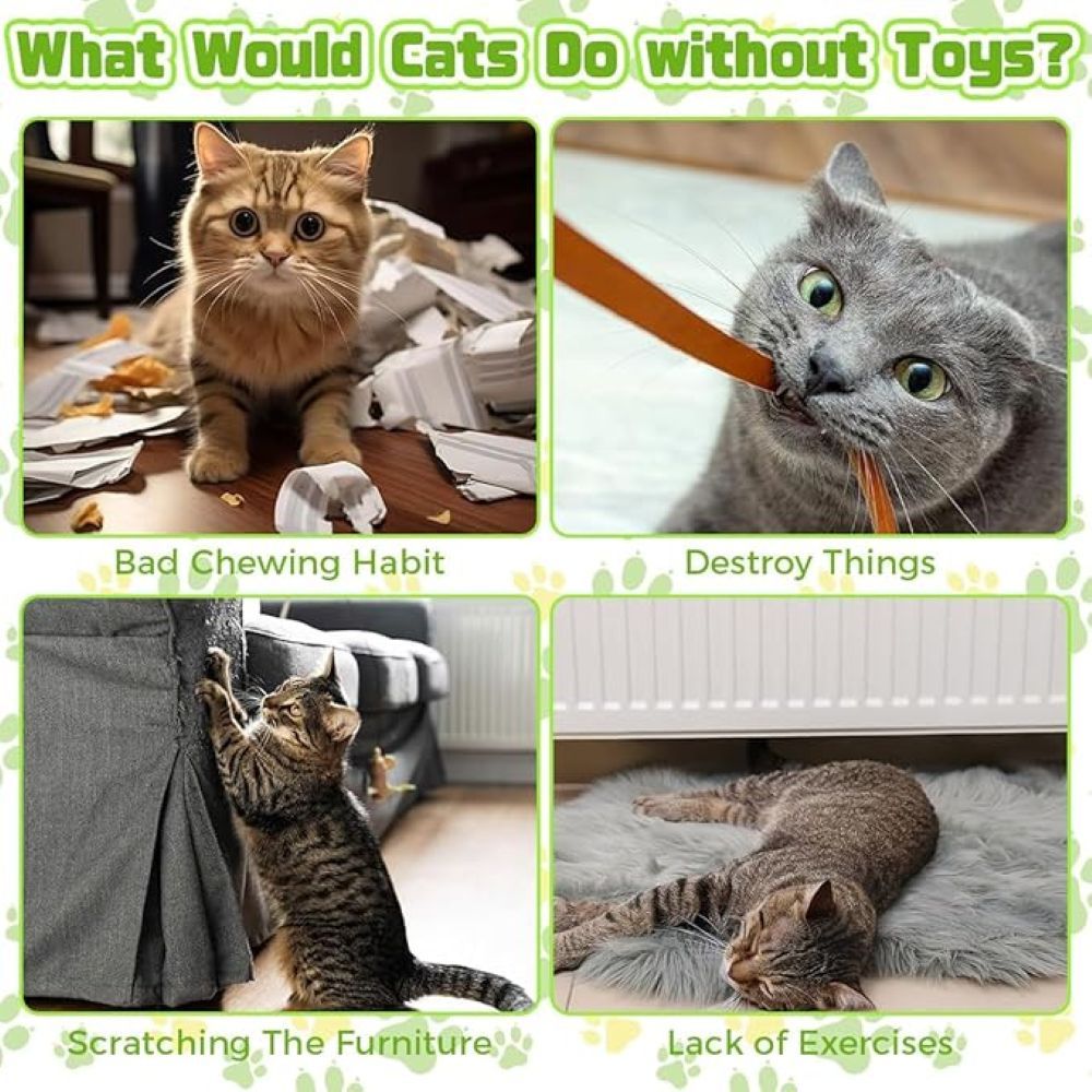 Interactive Snake Plush Toy for Cats & Dogs – Crinkle Paper Inside, Bite-Resistant Design