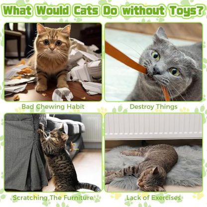 Interactive Snake Plush Toy for Cats & Dogs – Crinkle Paper Inside, Bite-Resistant Design